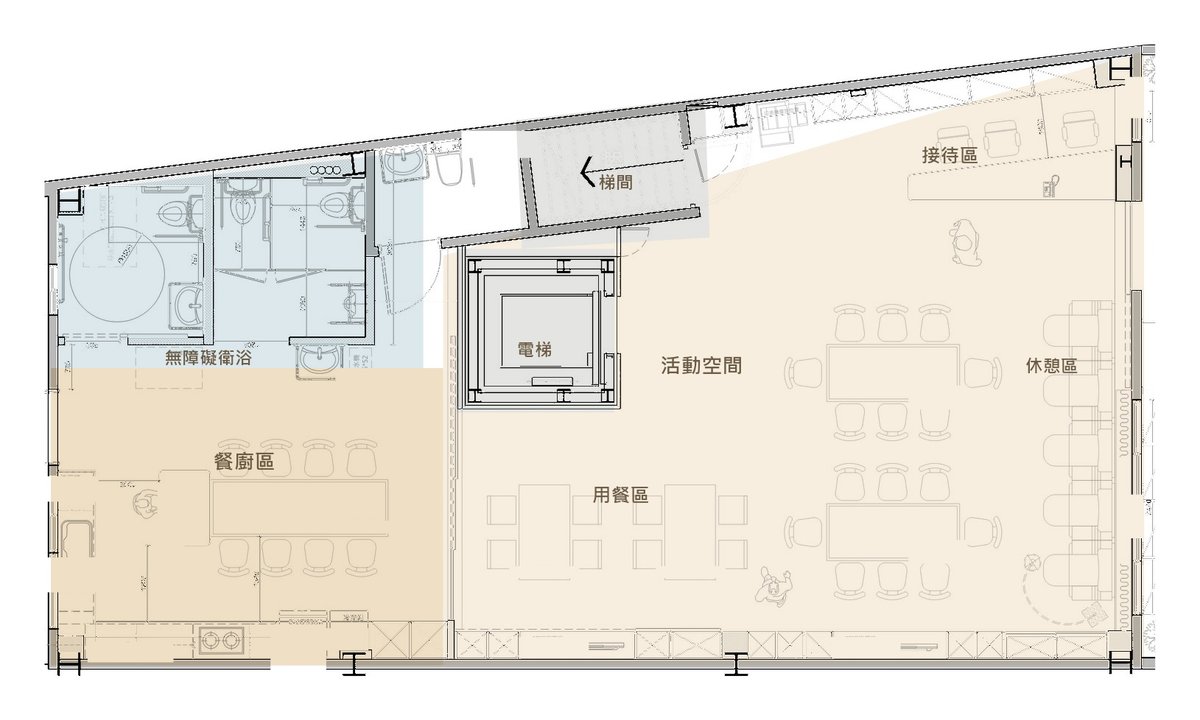 老屋新生日照中心|結構重生的溫暖無障礙空間