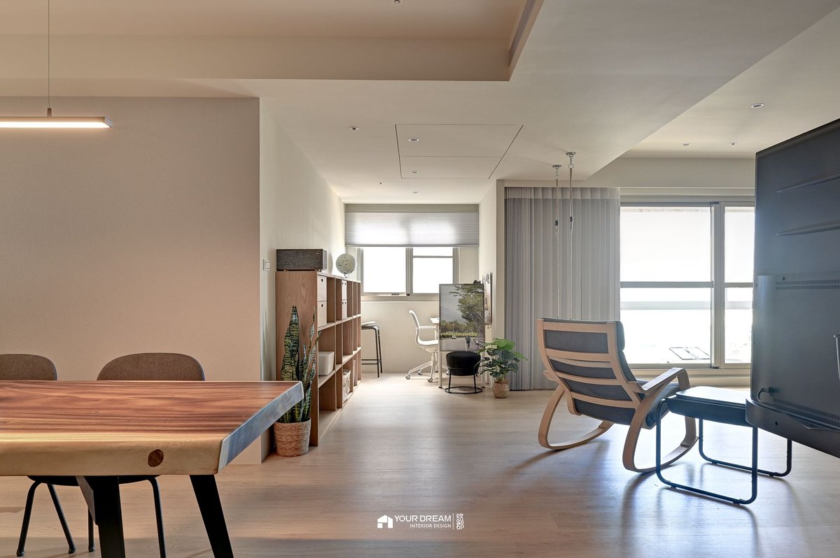 夢萊茵河畔|40坪老屋翻新,找回河景的日系親子宅