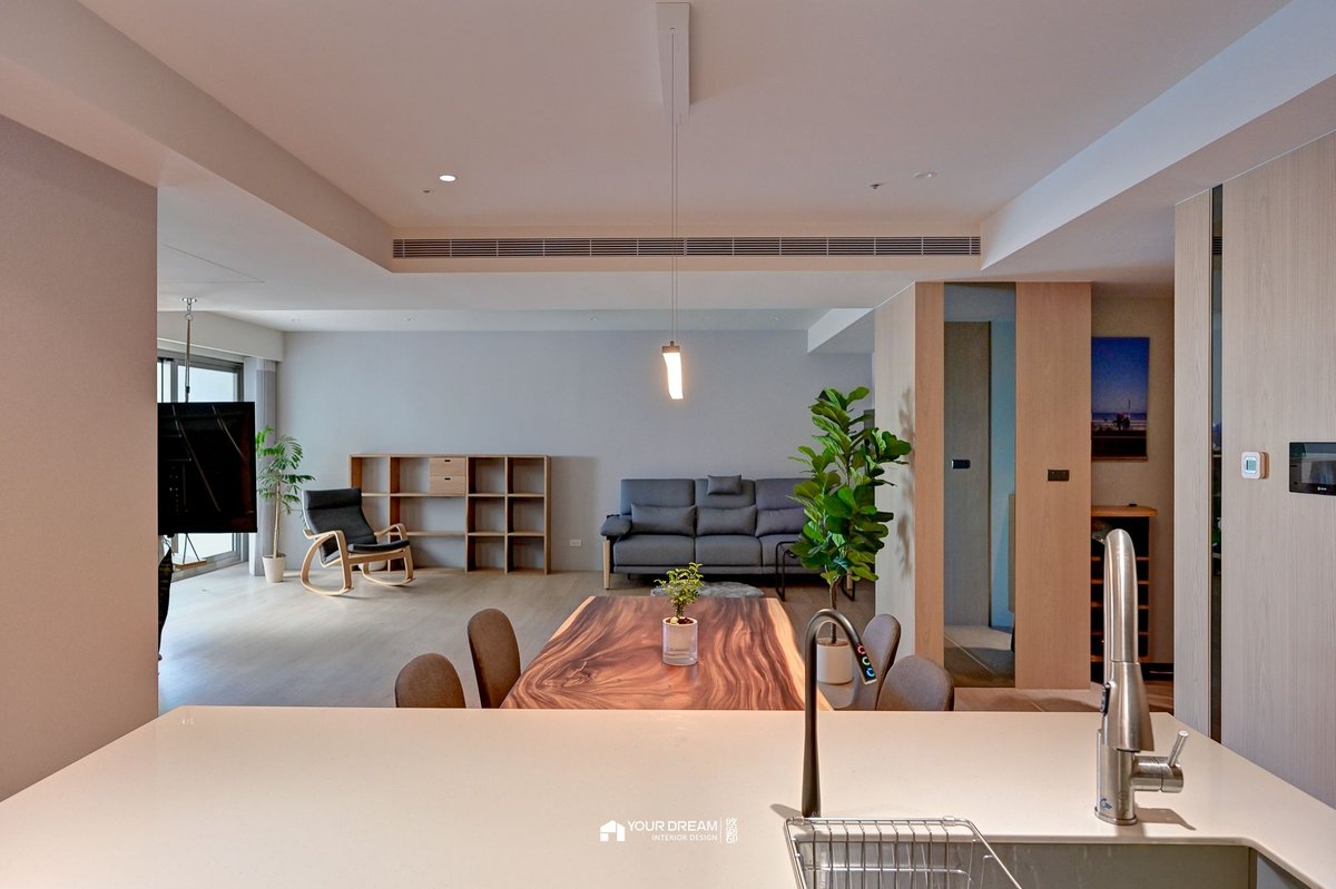 夢萊茵河畔|40坪老屋翻新,找回河景的日系親子宅